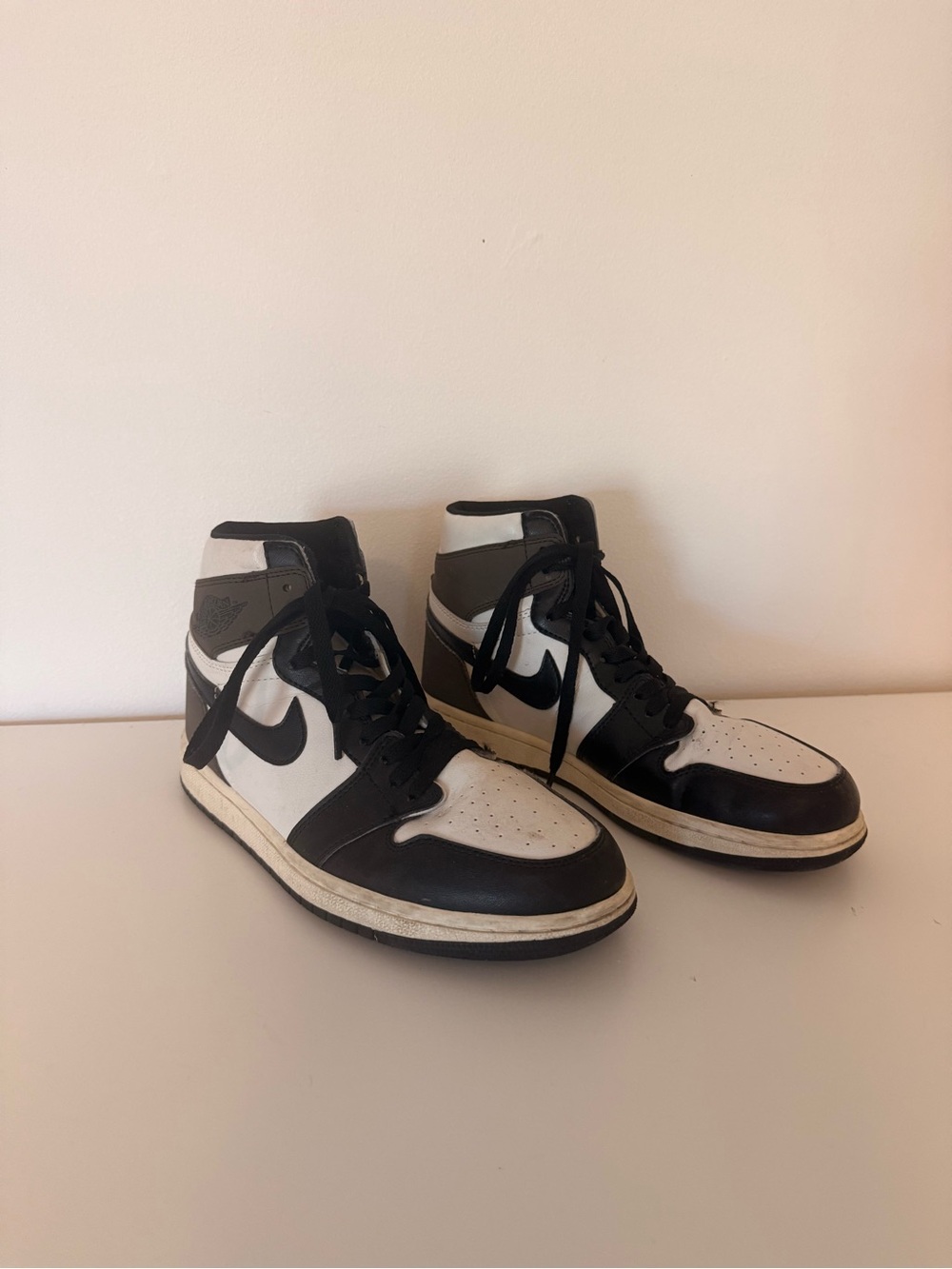 Black and White High-Top Sneakers